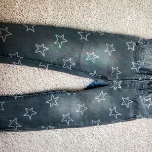 Cat & Jack Skinny Gray jeans with star print